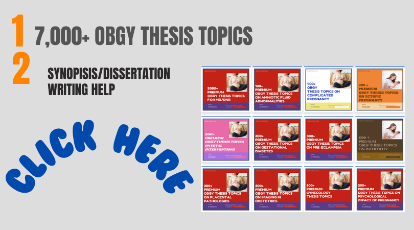 obstetrics and gynecology thesis topics