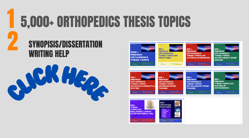 Orthopedics thesis topics