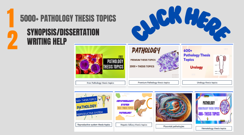 Pathology Thesis Topics