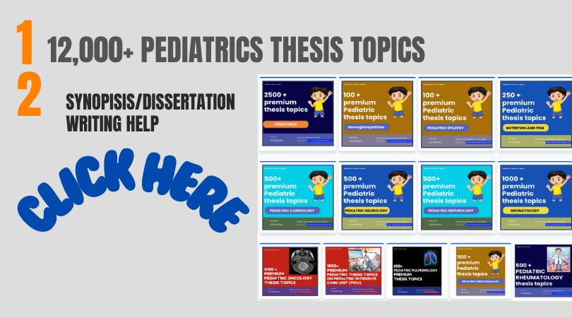 Pediatric Thesis Topics