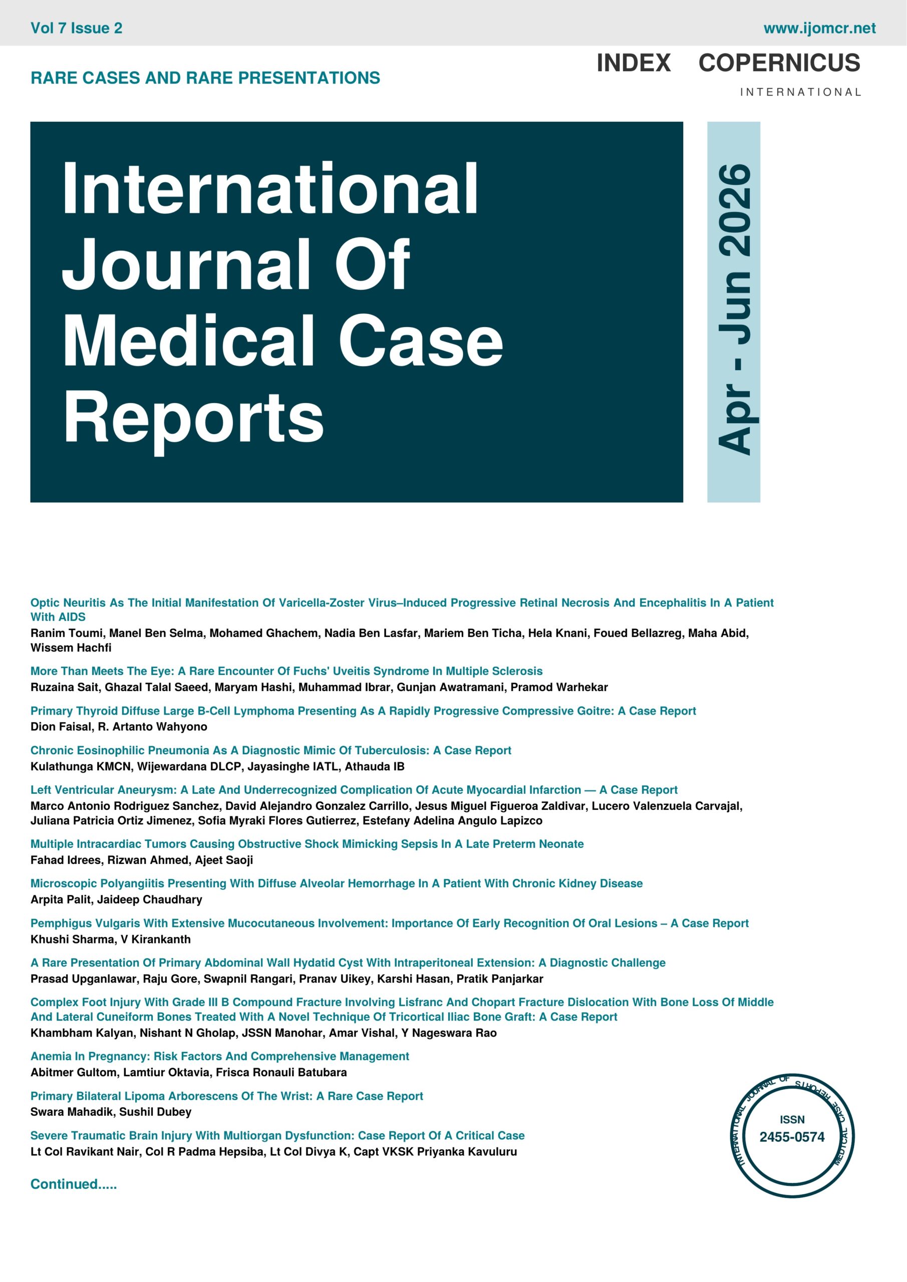 IJOMCR current issue cover